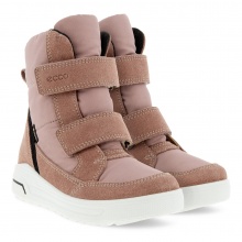 Ecco Winter Boots Urban Snowboarder Mid-Cut GTX (waterproof, suede, textile) pink Kids